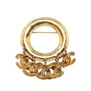 Chanel Vintage Pre-owned Metall chanel-smycken Yellow, Dam