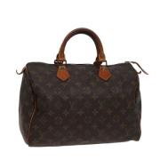 Louis Vuitton Vintage Pre-owned Canvas handvskor Brown, Dam