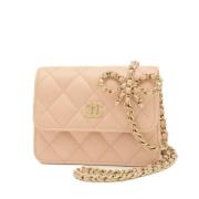 Chanel Vintage Pre-owned Laeder chanel-vskor Beige, Dam