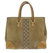 Gucci Vintage Pre-owned Mocka handvskor Beige, Dam