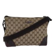 Gucci Vintage Pre-owned Canvas gucci-vskor Beige, Dam