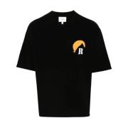 Rhude Moonlight Logo Stickad Tröja Svart Black, Herr