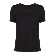 Bruuns Bazaar Katkabb Ss T-shirt Black, Dam