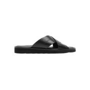 Les Deux Larry Läder Sandaler Black, Herr