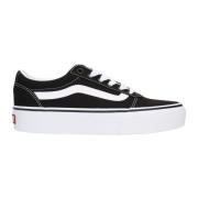 Vans Svart Platform Sneaker med Vit Rand Black, Dam