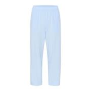 Kaffe Wide Trousers Blue, Dam