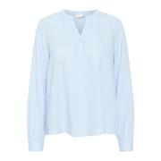 Kaffe Enkel Kamilia Blus Topp Blue, Dam