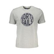 North Sails Grå Bomull Crew Neck T-Shirt Gray, Herr