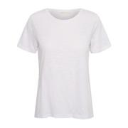 InWear Ren Vit Bas T-shirt Almaiw White, Dam