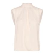 InWear Elegant Nixie Top Blus French Nougat Beige, Dam