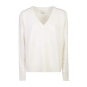 Allude Vit Sweater Kollektion White, Dam