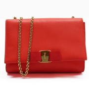 Salvatore Ferragamo Pre-owned Pre-owned Laeder axelremsvskor Red, Dam