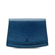 Louis Vuitton Vintage Pre-owned Laeder handvskor Blue, Dam