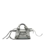 Balenciaga Vintage Pre-owned Laeder handvskor Gray, Dam