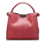 Fendi Vintage Pre-owned Laeder handvskor Red, Dam