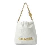 Chanel Vintage Pre-owned Laeder handvskor White, Dam