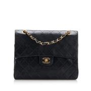 Chanel Vintage Pre-owned Laeder axelremsvskor Black, Dam