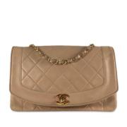 Chanel Vintage Pre-owned Laeder chanel-vskor Beige, Dam