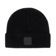 C.p. Company Räfflad Ull Beanie Mössa Black, Herr