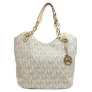 Michael Kors Pre-owned Pre-owned Canvas totevskor White, Dam