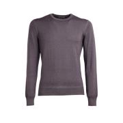 Vengera Grå Crew Neck Sweater Gray, Herr