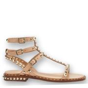 ASH Studded Gladiator Sandaler Beige, Dam