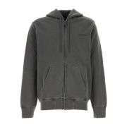 Carhartt Wip Mörkgrå Hooded Duster Script Jacka Gray, Herr