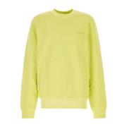 Carhartt Wip Gul Bomull Duster Script Sweatshirt Yellow, Herr