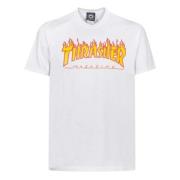 Thrasher Flame T-shirt White, Herr