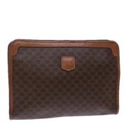 Celine Vintage Pre-owned Laeder kuvertvskor Brown, Dam