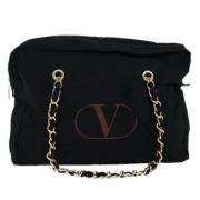 Valentino Vintage Pre-owned Canvas totevskor Black, Dam