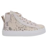 Chloé Bomull sneakers Beige, Dam