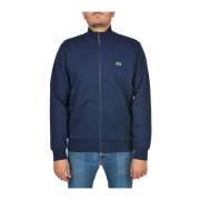 Lacoste Blå Krokodil Logga Zip Tröja Blue, Herr