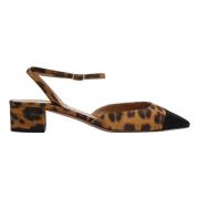 Aquazzura Låg Klack Decollete Pump Brown, Dam