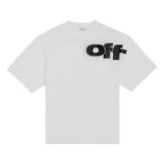 Off White Kortärmad rund hals T-shirt White, Herr