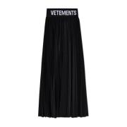 Vetements Veckad kjol Black, Dam