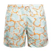 Jott Herr Badshorts Biarritz Grön Polyester Multicolor, Herr