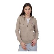 Jott Dam Hoodie med dragkedja Oaxaca Beige, Dam