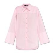 Rotate Birger Christensen Oversize-skjorta Pink, Dam