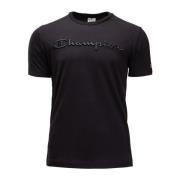 Champion Herr T-shirt med broderad logotyp Black, Herr