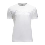 Champion Herr T-shirt, 100% bomull, vit White, Herr