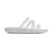 Crocs Glossy Strappy Sandaler White, Herr