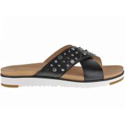 UGG Studded Bling Läder Sandaler Black, Dam