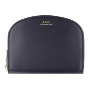 A.p.c. Läder Flap Plånbok Black, Dam