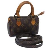 Louis Vuitton Vintage Pre-owned Canvas handvskor Brown, Dam