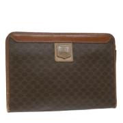 Celine Vintage Pre-owned Laeder kuvertvskor Brown, Dam