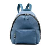 Stella McCartney Pre-owned Pre-owned Canvas ryggsckar Blue, Dam