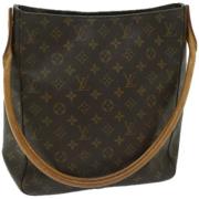 Louis Vuitton Vintage Pre-owned Canvas handvskor Brown, Dam