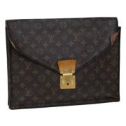 Louis Vuitton Vintage Pre-owned Canvas portfljer Brown, Dam