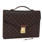 Louis Vuitton Vintage Pre-owned Canvas handvskor Brown, Dam